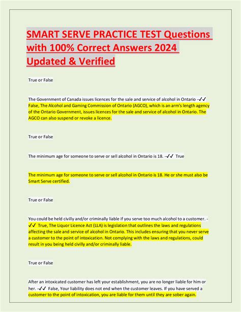 is the smart serve test hard|smart serve practice test sample.